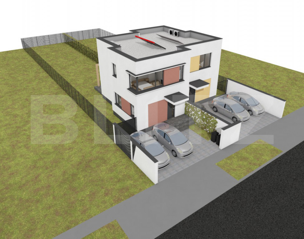 Duplex 3 camere, Su = 84,4 mp, St= 369,5 mp, Mosnita Noua