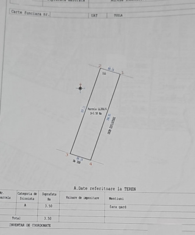 Teren situat in zona Tuzla