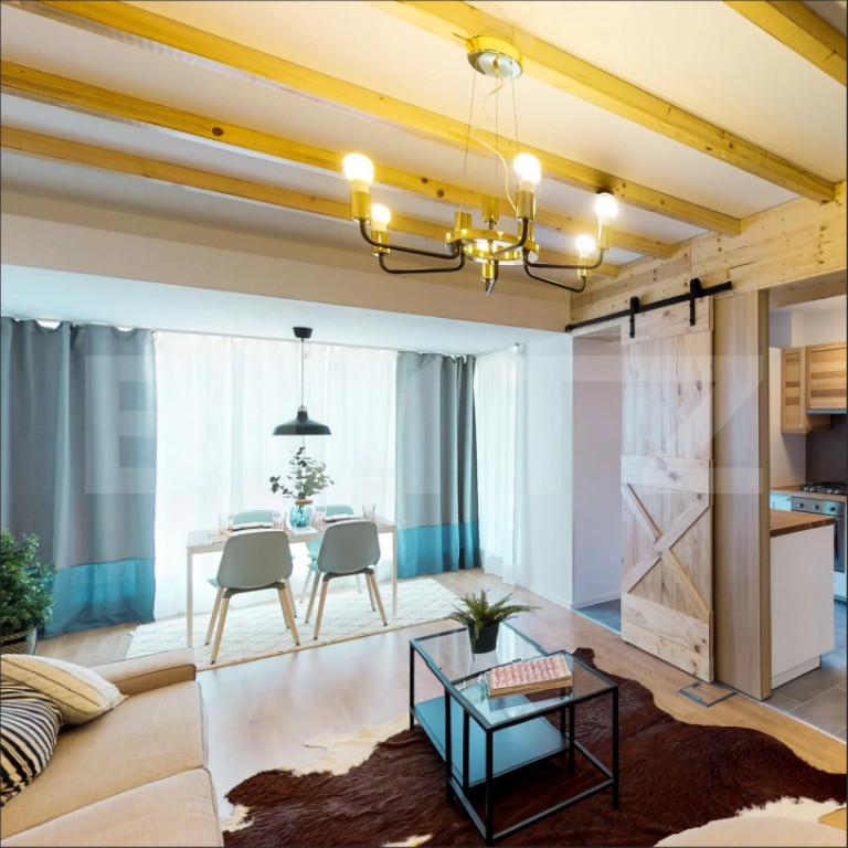 Apartament 2 camere, decomandat + grădină 80 mp, Tractoru