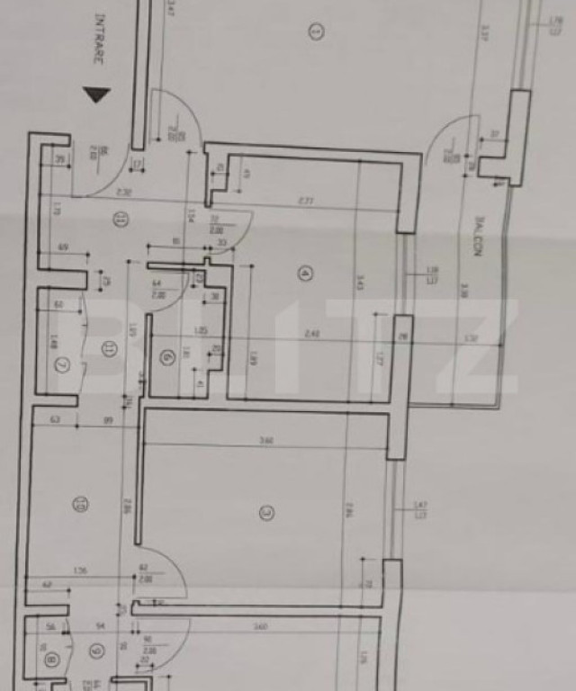 Apartament de vanzare, cu 3 camere, decomandat, cartierul 1