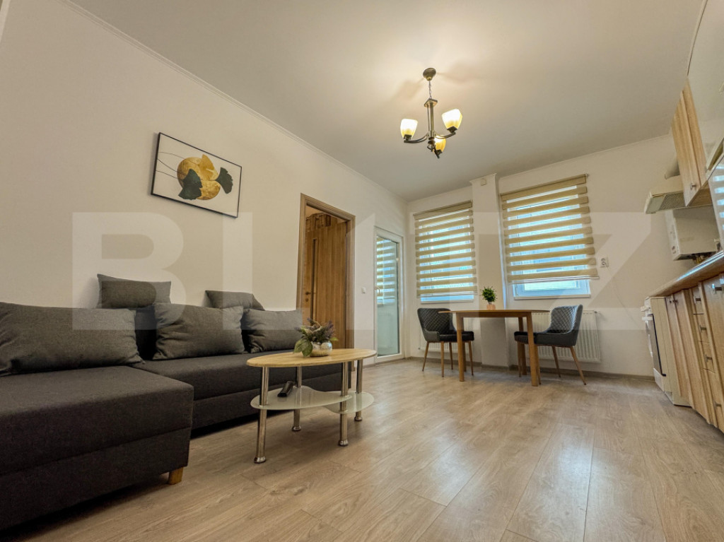 Apartament cu 2 camere, mobilat si utilat, parcare, zona str