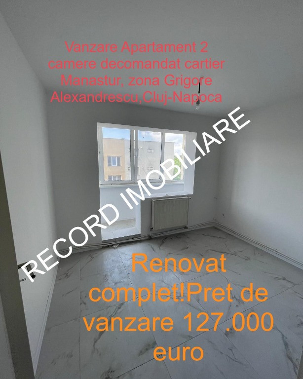Apartament RENOVAT 2 camere dec, zona Grigore Alexandrescu, Manastur