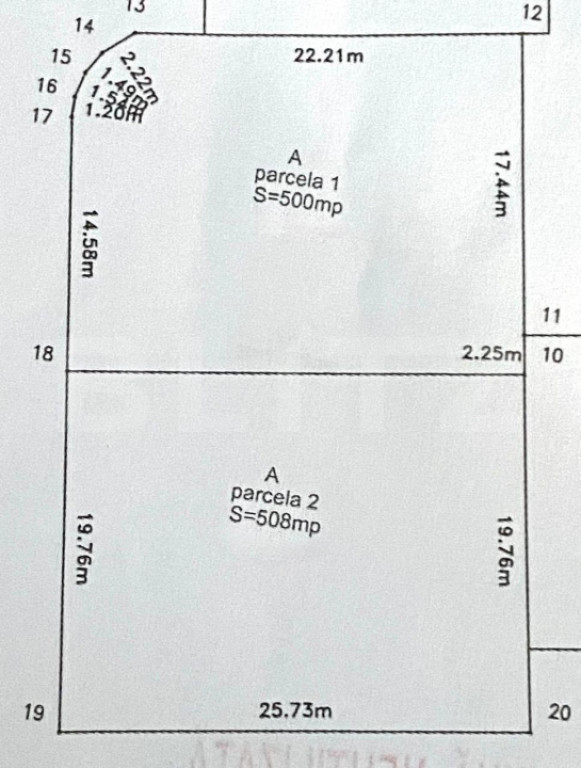 Teren intravilan, 500/508 mp, zona Ampoi 3 - AREX