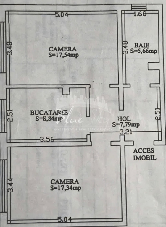 Apartament 2 camere, situat in Zona Casa de Cultura