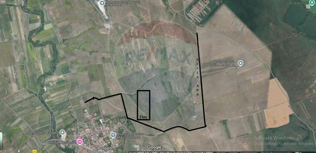 Teren 5,800mp Bungard / Strada Principala