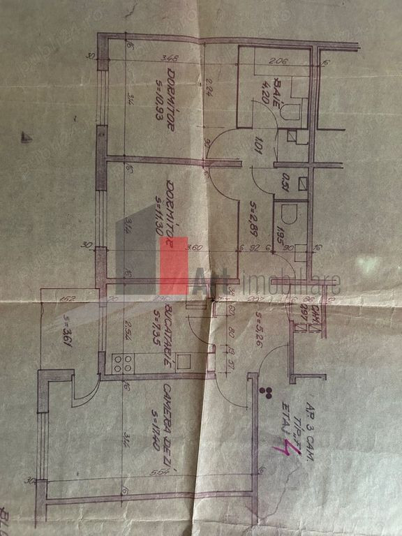 APARTAMENT 3 CAMERE TEI