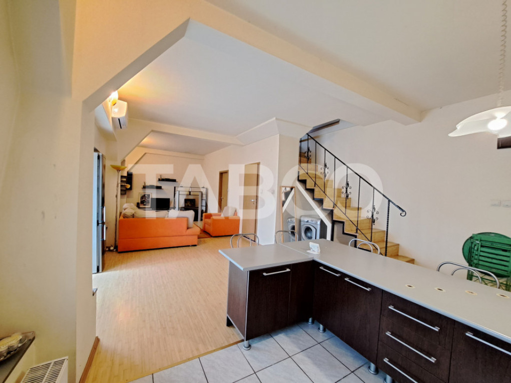 Apartament 3 camere 2 bai 80 mp utili mobilat si utilat zona