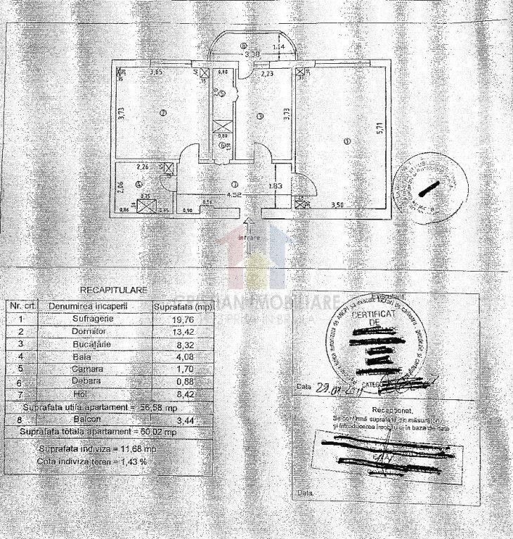 2 camere confort 1 Decomandat, etaj intermediar, Dorobanti-S