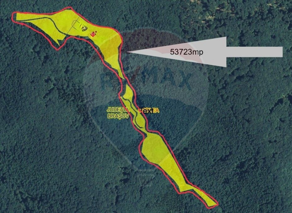 Teren intravilan de vanzare 53,723mp Codlea / Nord-Vest