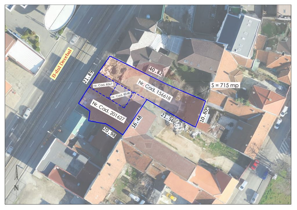 Teren pentru dezvoltare imobiliară în zona ultracentral...