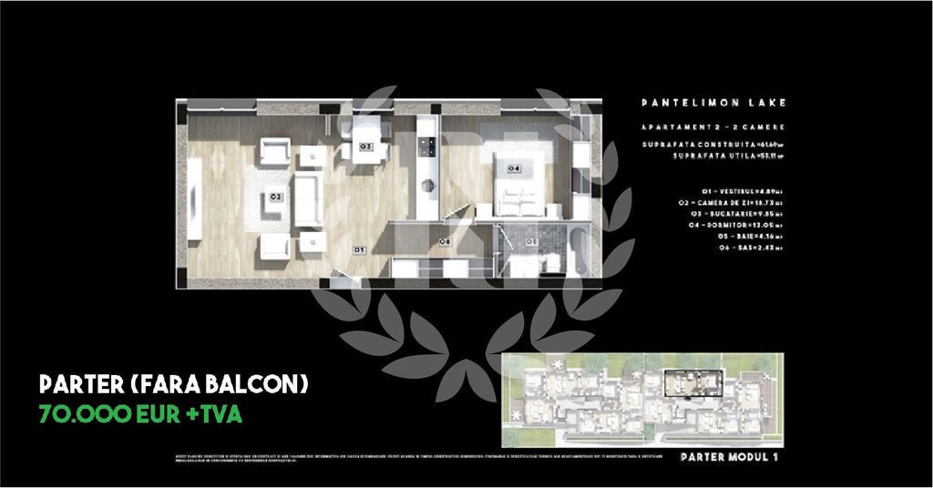 APARTAMENT 2 CAMERE BLOC FINALIZAT