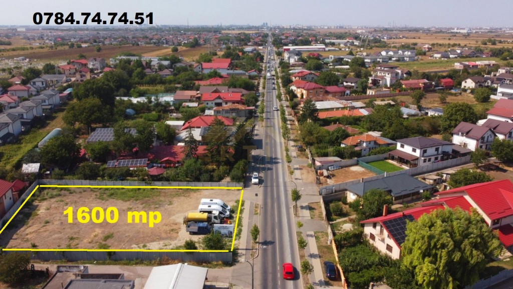 Teren la Bulevard 1600 mp - in comuna Berceni