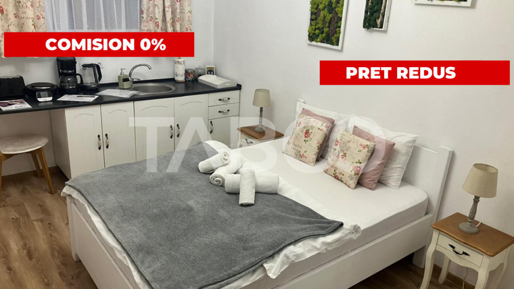 Garsoniera regim hotelier cu 15% randament brut, zona centra