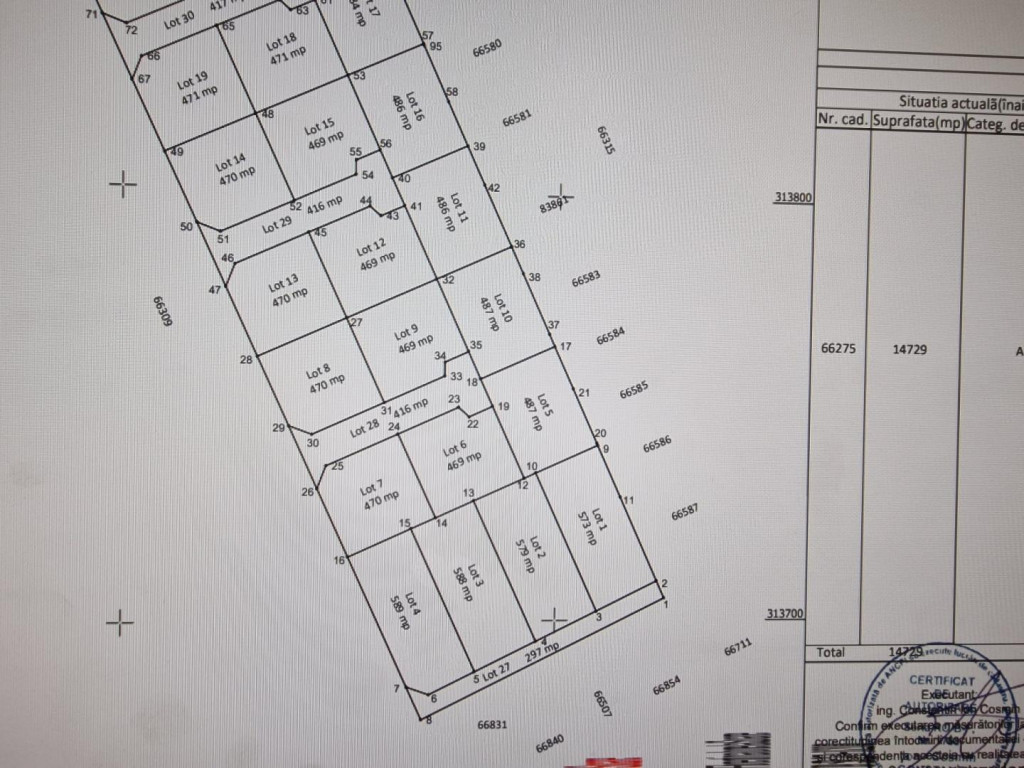 Spre vanzare teren intravilan, 579 mp UG16