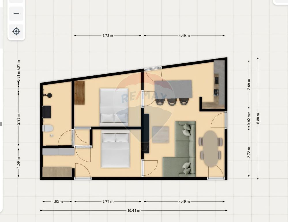 Apartament de lux cu terasa, 90 mp - Timpuri Noi metrou