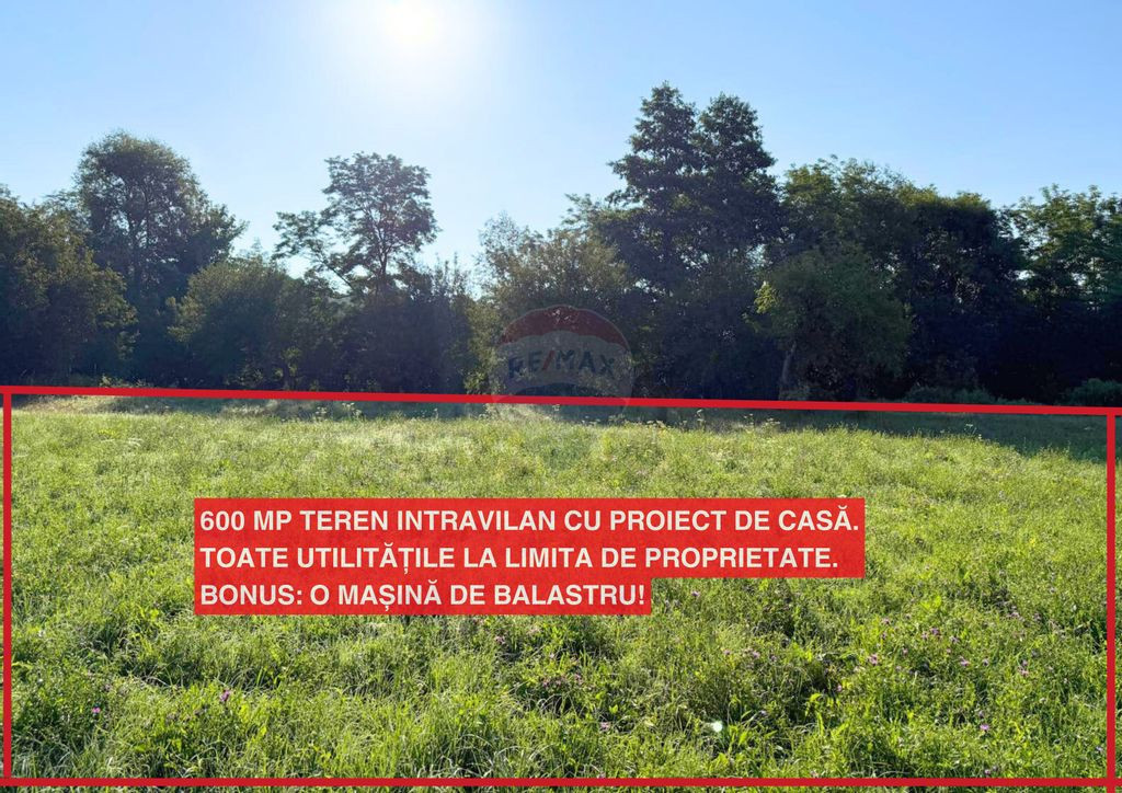 Ocoliș, teren de vânzare cu propiect de casă și racor...