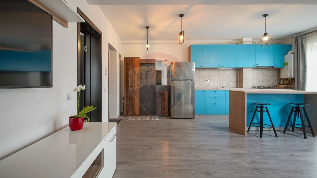 Apartament 2 camere, 53 mp, open space, mobilat, Sânpetru