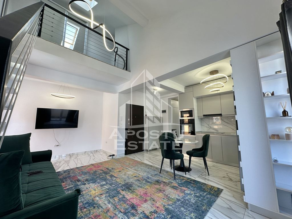 Penthouse cu 3 camere si 2 bai complet mobilat si utilat ...