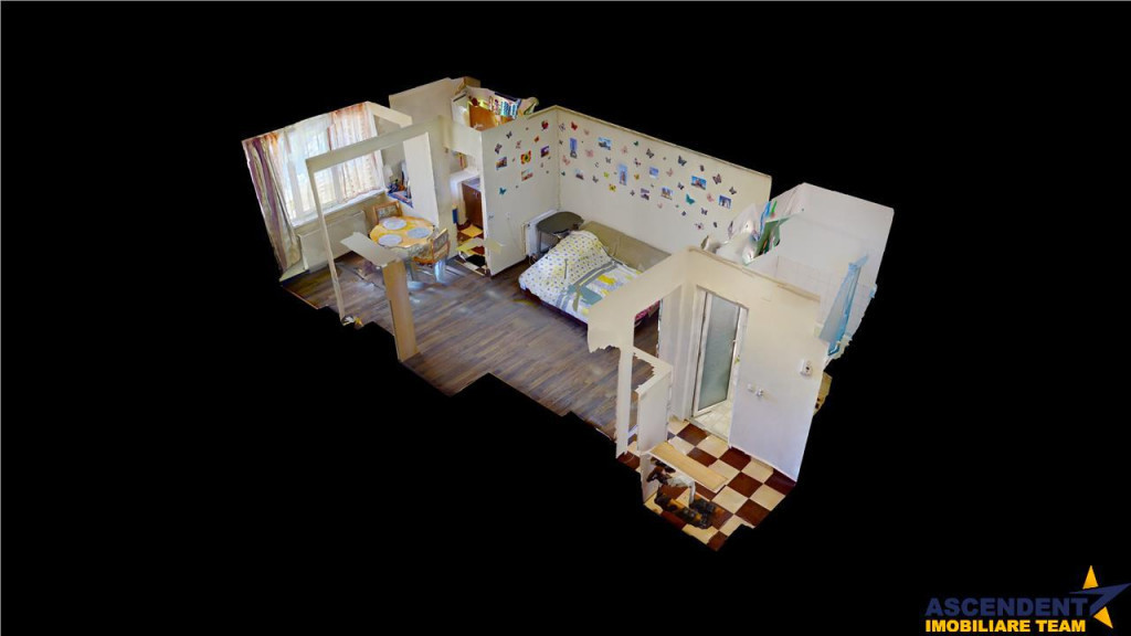 Garsoniera luminoasa, renovata, mobilata si echipata, Astra,