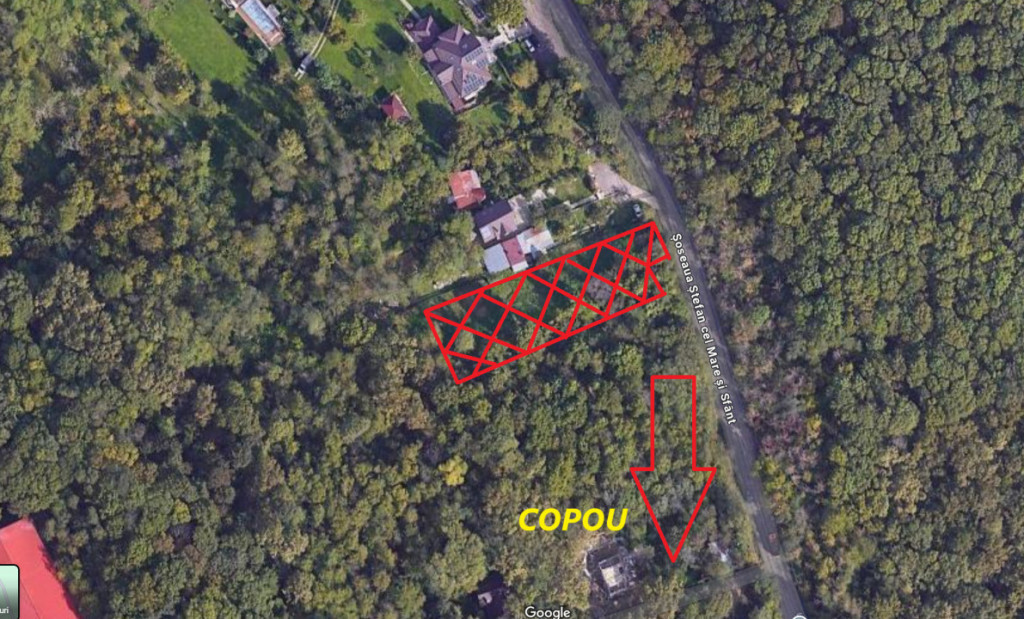 Copou - Teren intravilan 1853 mp PUZ in lucru 3 locuinte