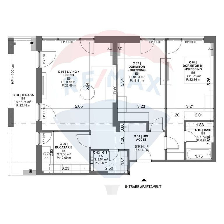Vanzare APARTAMENT CU 3 CAMERE