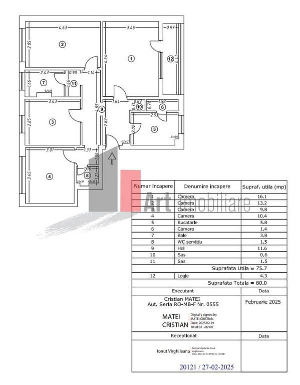 Vânzare apartament 4 camere decomandat Bd. Brâncoveanu