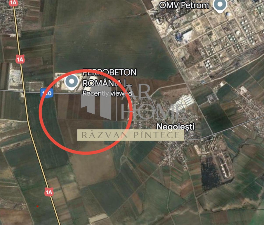 Teren industrial intravilan, Negoiesti Brazi langa Ploiesti