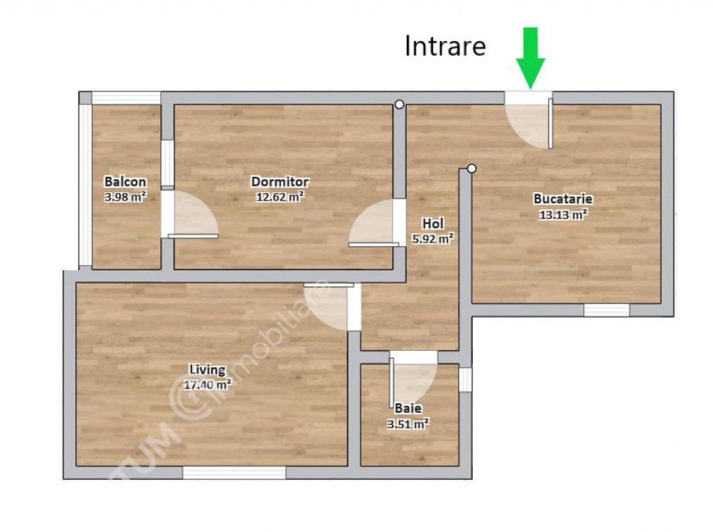Apartament cu 2 camere de inchiriat in Sibiu zona Vasile Mil