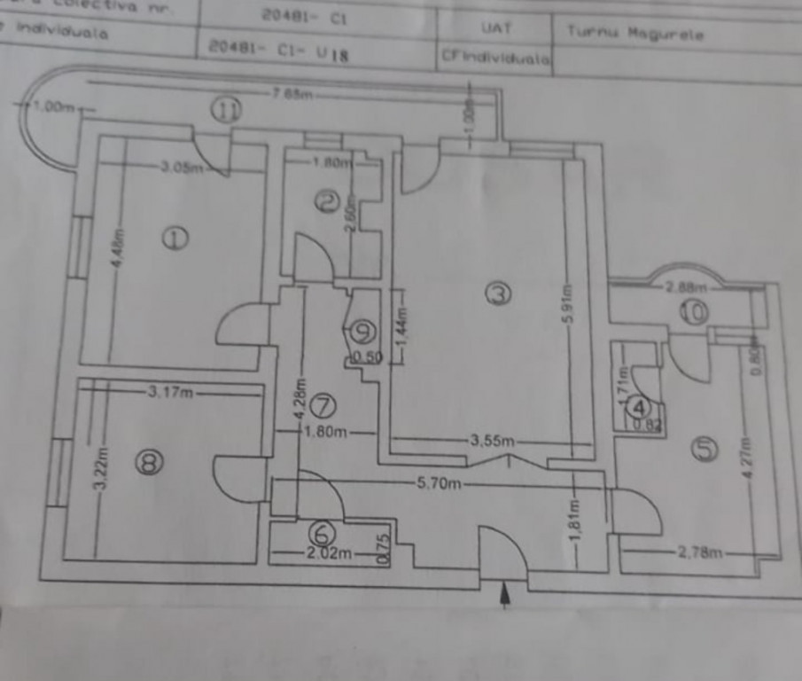 Apartament 3 camere Bd. Independentei Bl. T2 Turnu Magurele