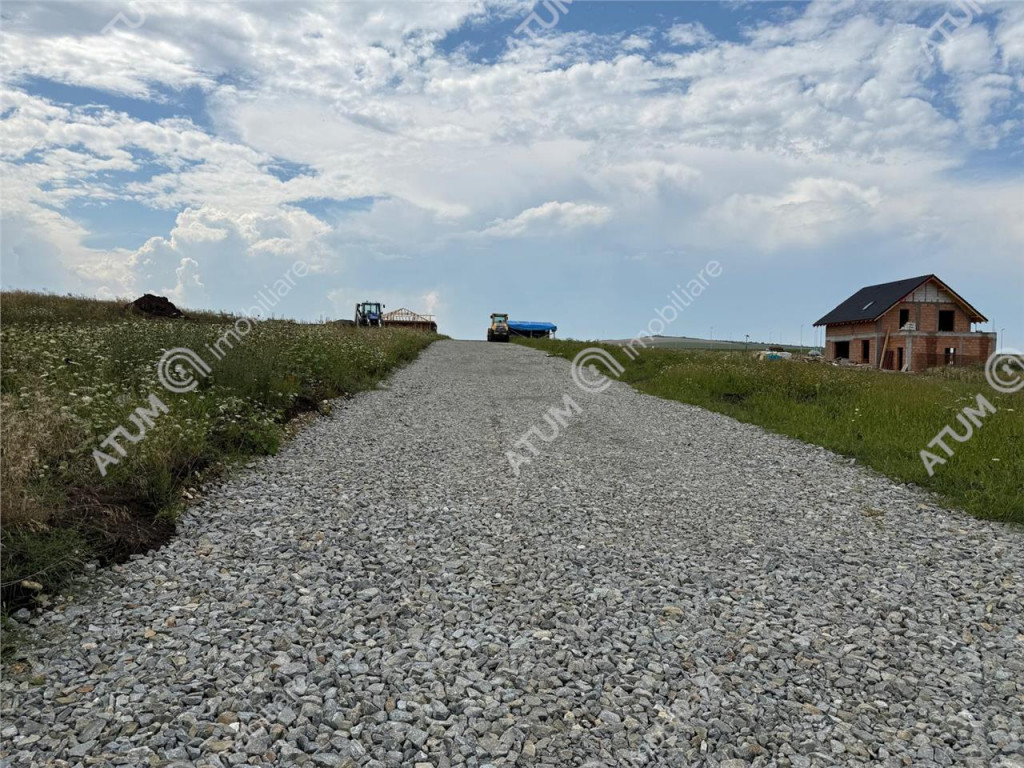 Teren intravilan de 500 mp cu PUZ si utilitati in Sura Mica