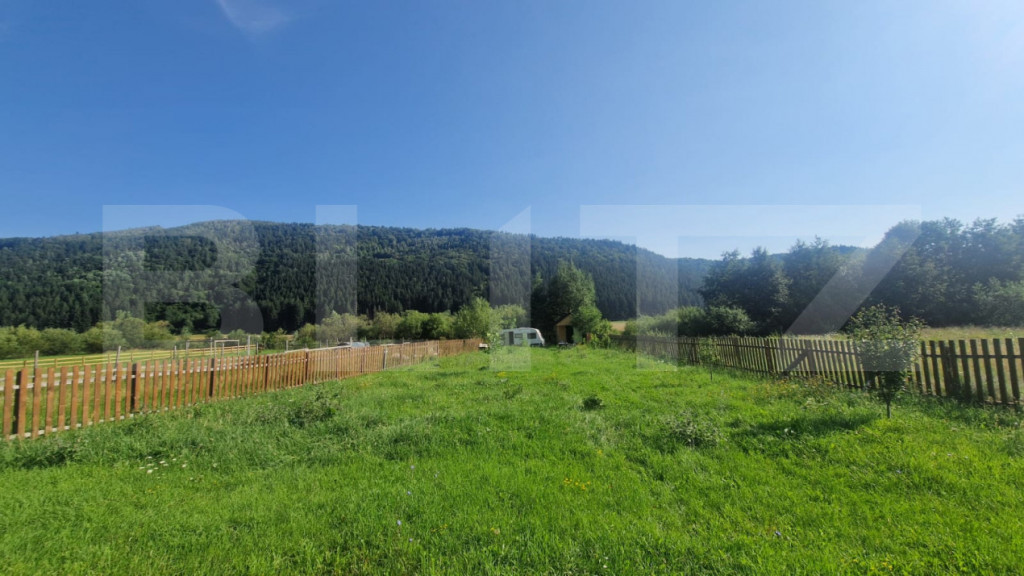 Teren Plaiul Foii, vedere spre muntii Bucegi si apa Barsa 10