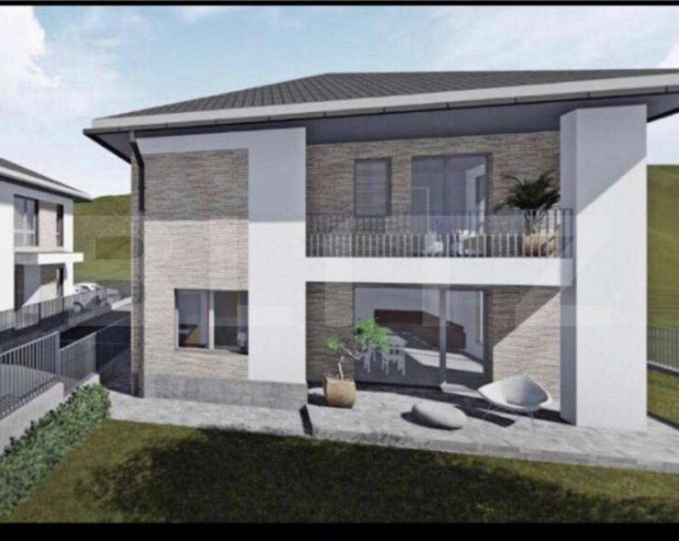 Casa individuala semifinisata, 5 camere, terasa circulabila,
