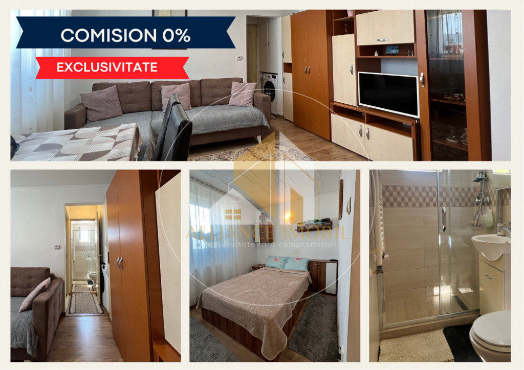 Apartament 2 camere semidecomandat – mobilat și utila