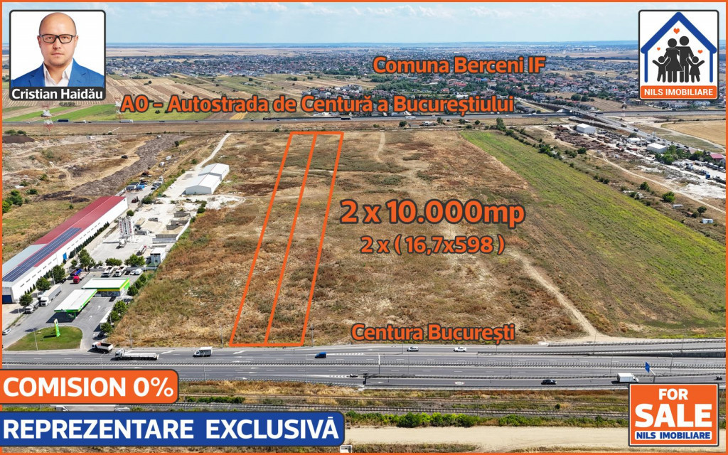 Teren 20k mp intravilan situat intre centura si A0 - Berceni