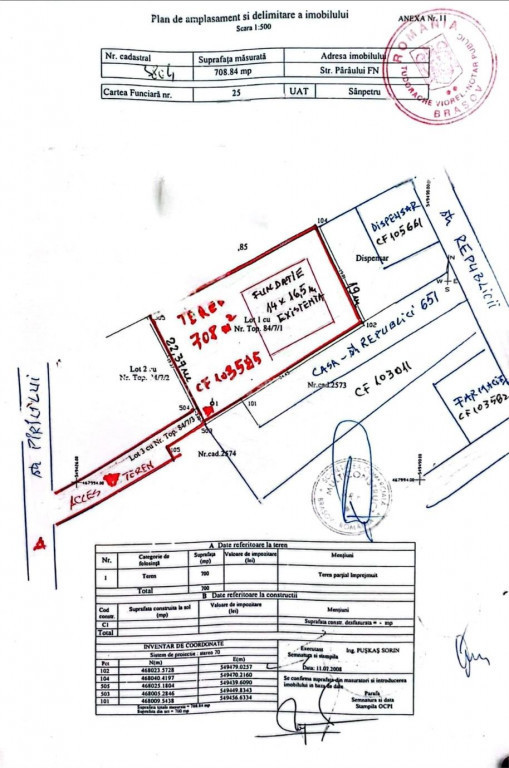Teren - Sanpetru - Centru