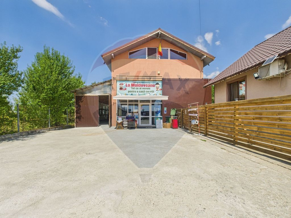 Hala, teren 5000 mp si casa in Potlogi- 38 km pana in Buc...