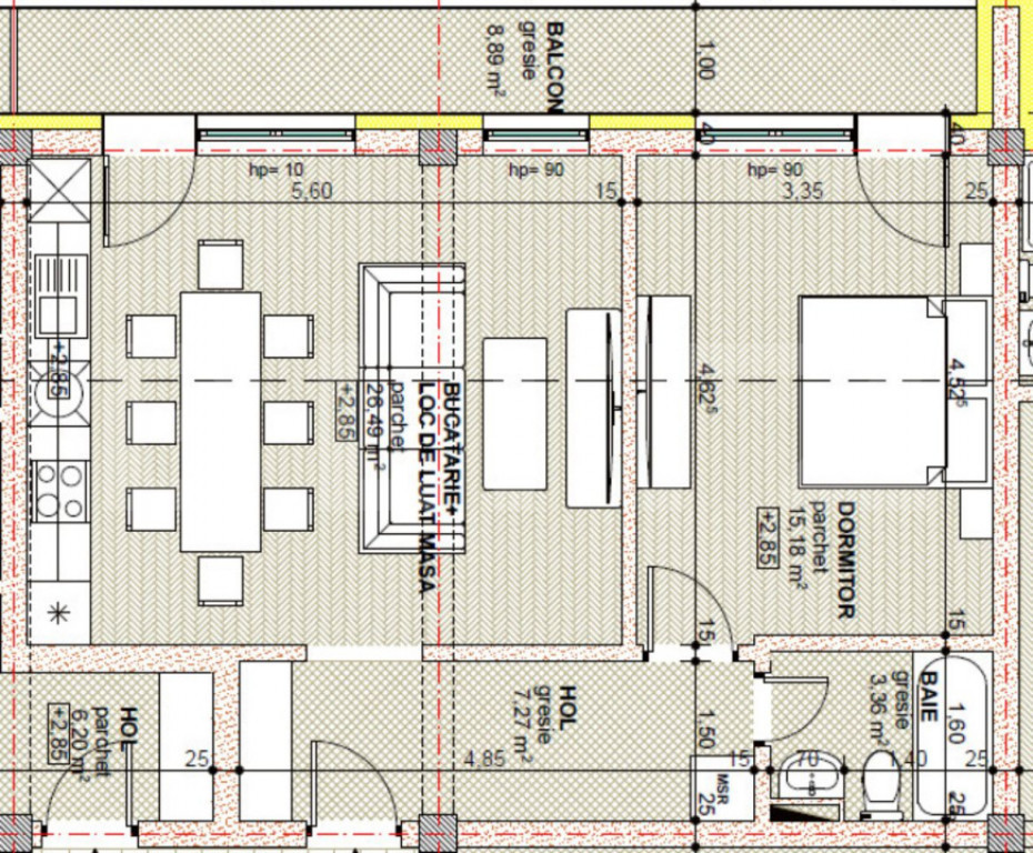 Apartament de vanzare, în bloc nou – etaj 1, finisaje la