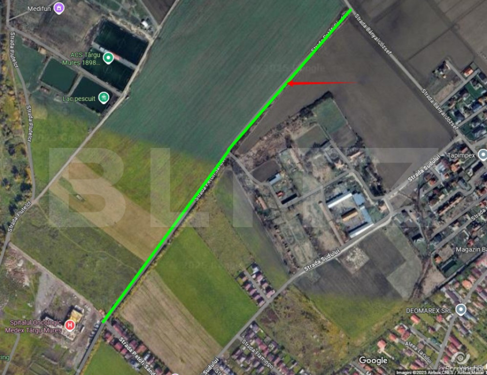 Teren de vânzare – 792 mp în Sângeorgiu de Mureș, zona
