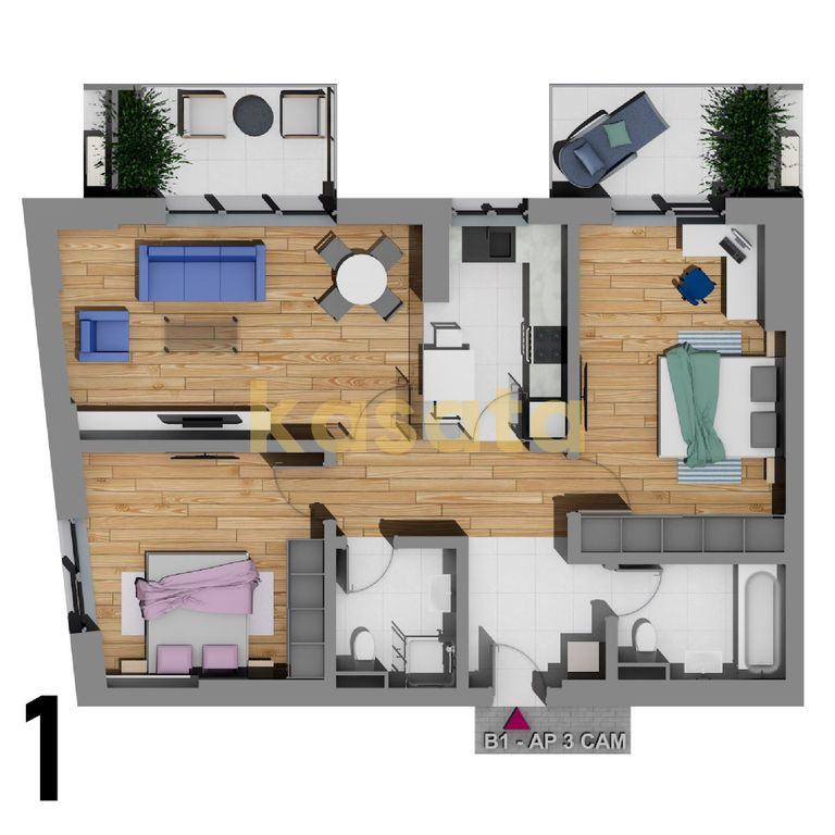 Apartament 3 Camere Virtuții | Finisaje Premium | 92mp
