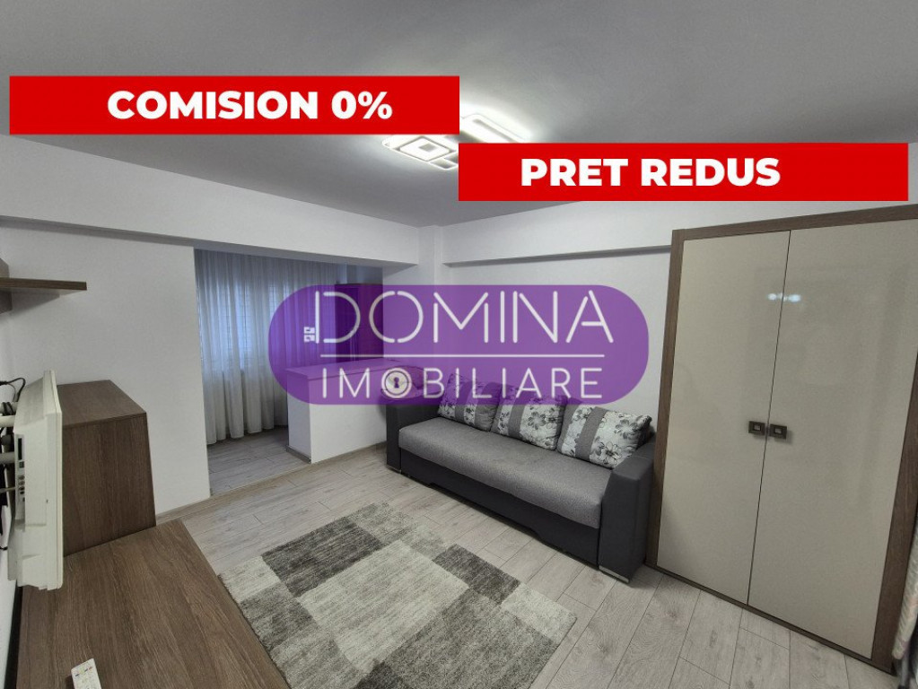 Garsonieră mobilată și utilată, zonă ultracentrală