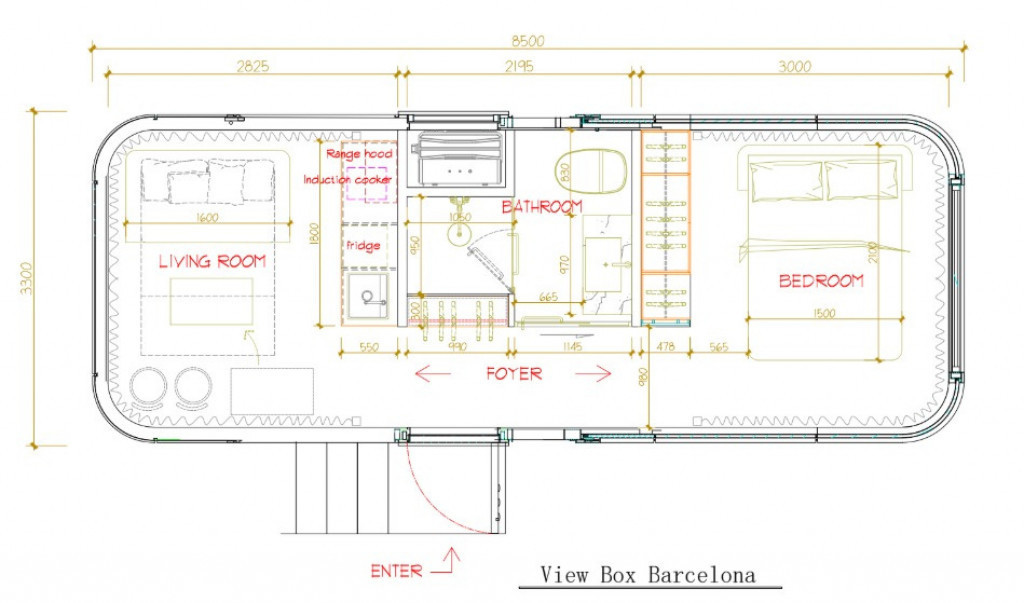 Casă tip Capsula de la View Box Houses - modelul Barcelona