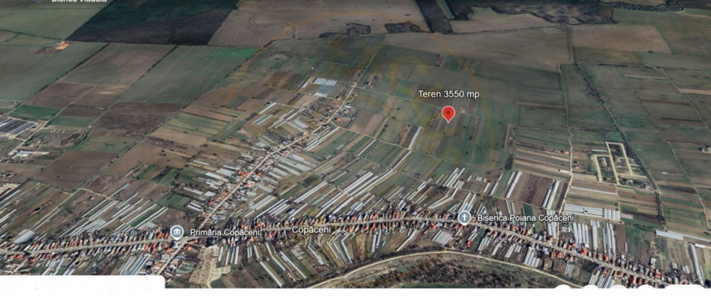 Teren Copăceni Ilfov – parcelabil, certificat de urbani
