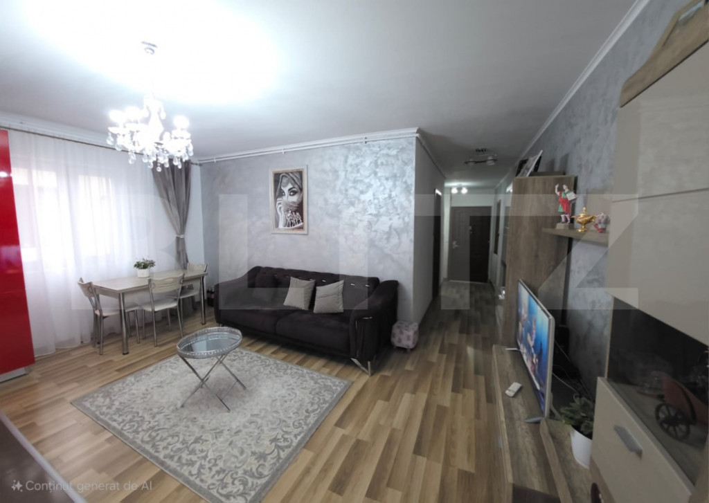 Apartament cochet și spațios, 3 camere– 70 mp utili, Cal
