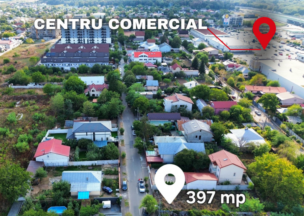 Teren de vanzare, liniste si acces rapid. Straulesti - Kaufl