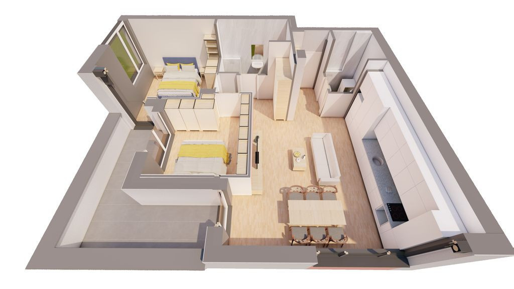 De vanzare PENTHOUSE într-un bloc nou marca ARED Comisio...