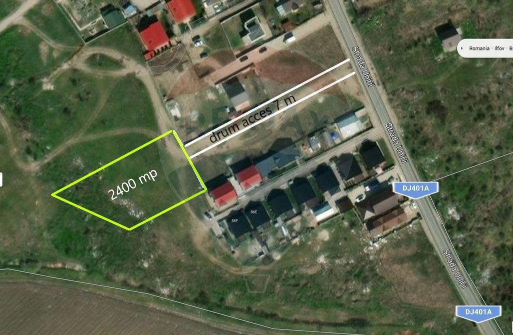 Teren intravilan, 2400 mp, Bragadiru