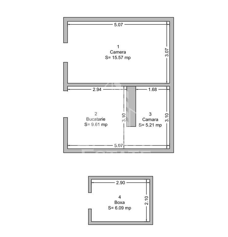 Apartament pretabil birouri, 30 mp, Piata Unirii