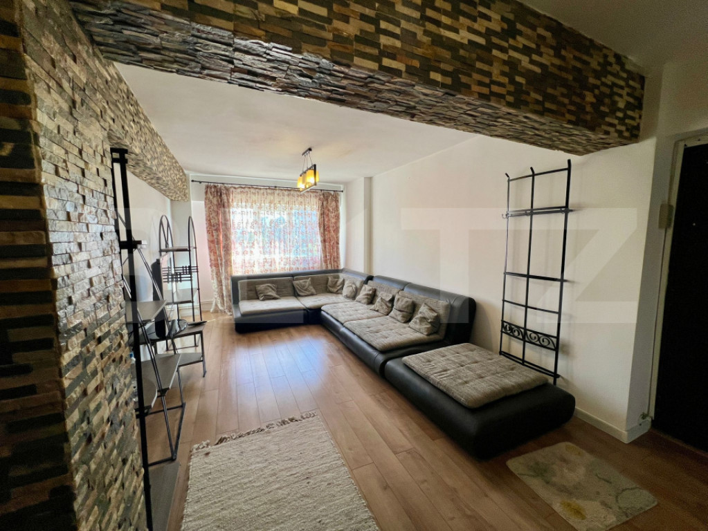 Apartament modern cu 3 camere, 65 mp, centrala si AC, zona
