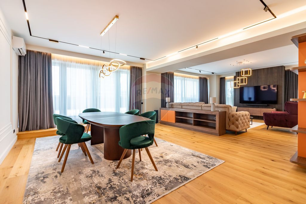 Penthouse mobilat si utilat lux, de inchiriat Pipera