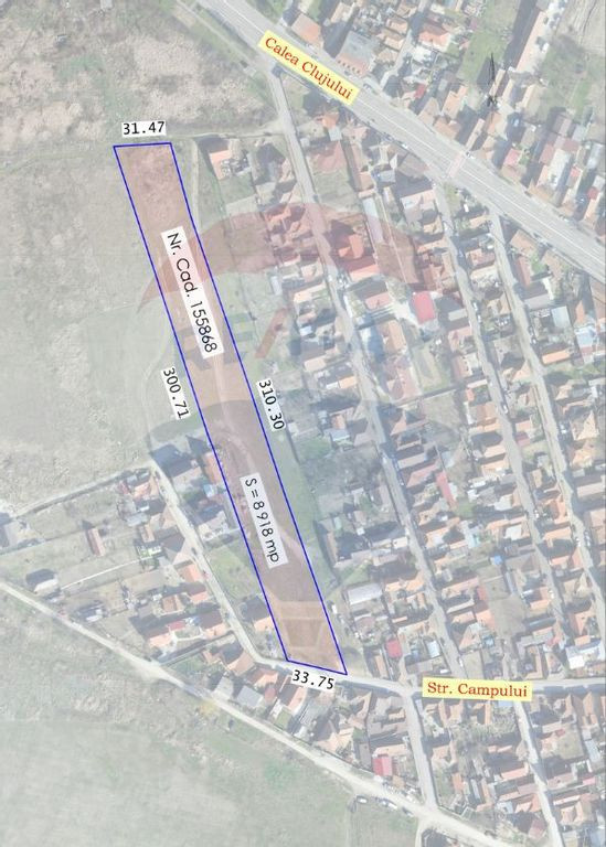 De vânzare Teren 8918 mp intravilan în Oradea -Str. Clu...